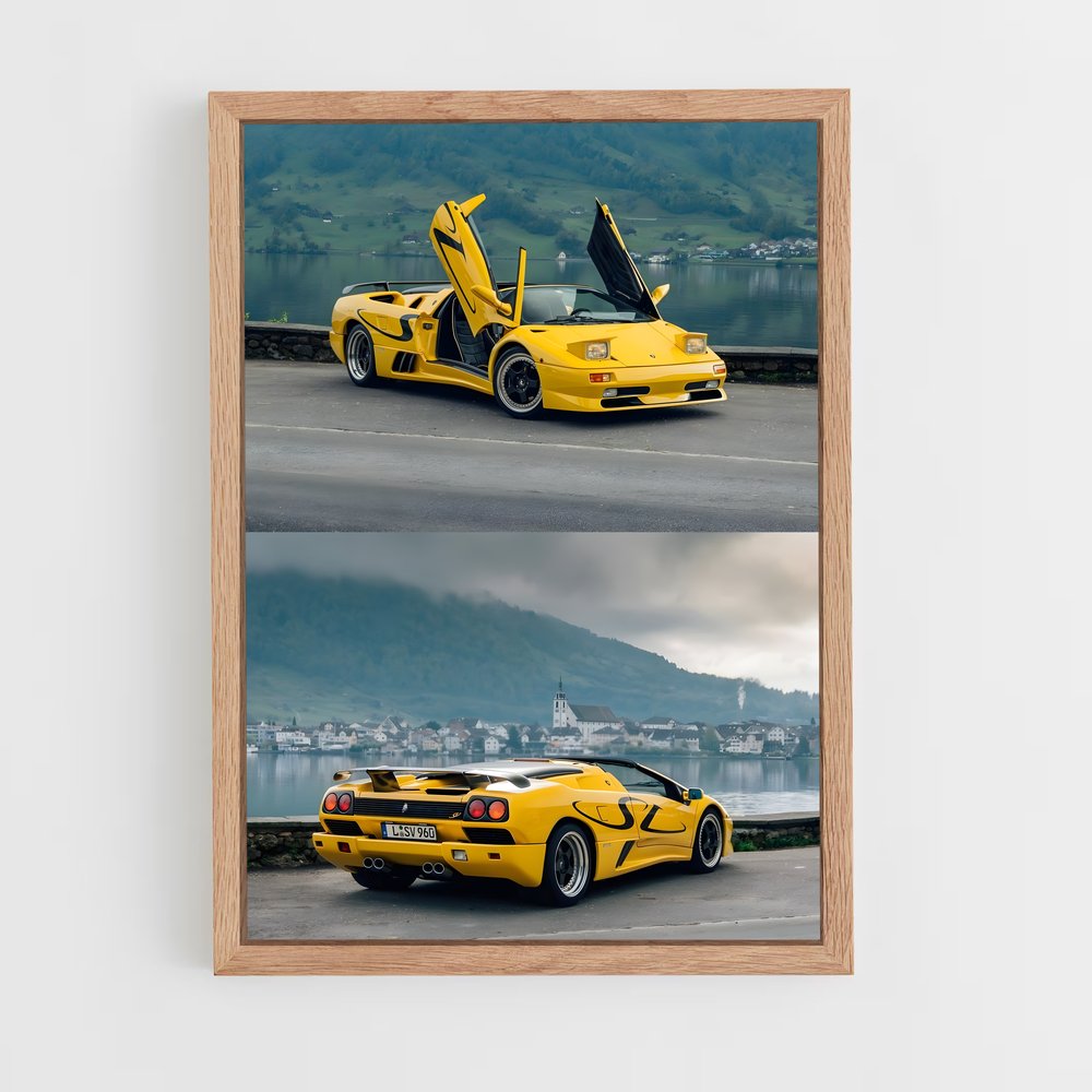Poster Diablo sur Route – affiche Lamborghini (vue 4)